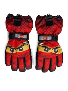 LEGO Lyžiarske rukavice LEGO Lwgan 807 11010969 Červená