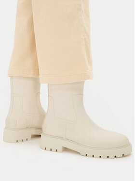 Calvin Klein Jeans Gumáky Calvin Klein Jeans Mid Rainboot Rubber YW0YW02004 Écru