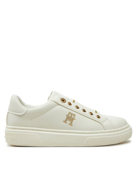 Tommy Hilfiger Sneakersy Tommy Hilfiger Low Cut Sneaker T3A9-33744-1355 S Biały
