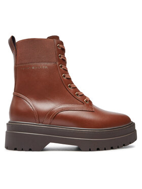 Tommy Hilfiger Trapper stila apavi Tommy Hilfiger FW0FW08440 Brūns