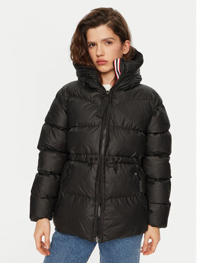 Hunter Hunter Пуховик HARW1295242 Чорний Regular Fit