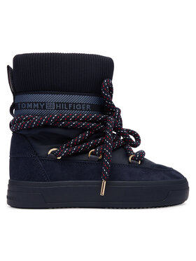 Tommy Hilfiger Апрески Tommy Hilfiger Tommytech Rwb Snowboot Warm FW0FW09163 Тъмносин