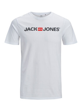 Jack & Jones Jack & Jones Marškinėliai Corp Logo 12137126 Balta Slim Fit