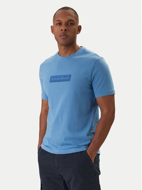 Napapijri Napapijri Camiseta S-Box Logo NP0A4IFL Azul Regular Fit