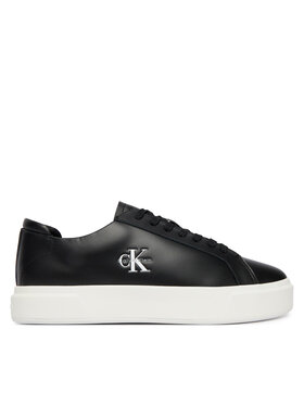 Calvin Klein Laisvalaikio batai Calvin Klein Basket Cupsole Laceup Lth Ml YM0YM01460 Juoda