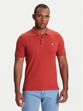United Colors Of Benetton United Colors Of Benetton Поло 3WG9U301Z Червоний Slim Fit