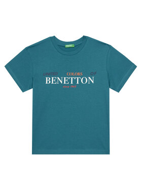 United Colors Of Benetton United Colors Of Benetton Majica 3I1XC10Q4 Modra Regular Fit