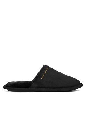 Tommy Hilfiger Papuče Tommy Hilfiger Soft House Shoe FW0FW08853 Crna