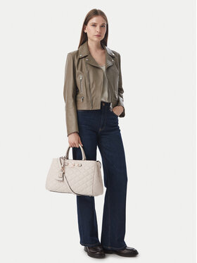 Guess Дамска чанта Guess Frances HWQG22 41060 Кремав