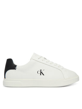 Calvin Klein Sneakersy Calvin Klein Low Pro Cup Laceup Lth Moire HW0HW02845 Bílá