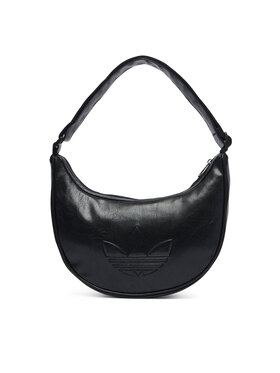 adidas Kabelka adidas Adicolor Half Crescent Bag Metallic Pu KR1546 Černá