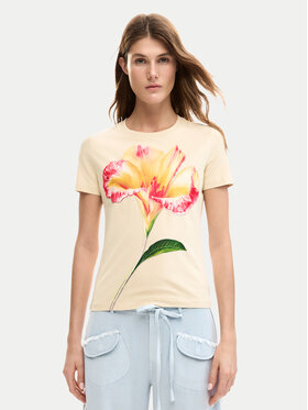 Desigual Desigual Футболка Estocolmo 26SWTK03 Бежевий Regular Fit