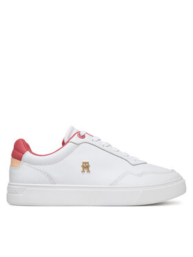 Tommy Hilfiger Sneakers Tommy Hilfiger Essential Elevated Court Sneaker FW0FW08680 Alb