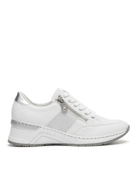 Rieker Pantofi Rieker N4322-80 Alb