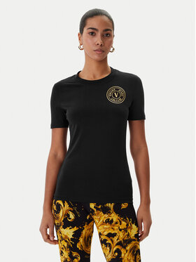 Versace Jeans Couture Versace Jeans Couture Camiseta 80HAHT02 CJ03T Negro Slim Fit