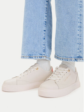 Tommy Hilfiger Snīkeri Tommy Hilfiger Th Chic Sneaker FW0FW09105 Krēmkrāsas