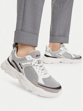 Just Cavalli Sneakersy Just Cavalli 80QA3SH5 ZSE66 Sivá