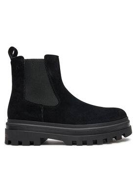 Calvin Klein Jeans Kotníková obuv s elastickým prvkem Calvin Klein Jeans Lugged Chelsea Boot Hr Su YM0YM01067 Černá