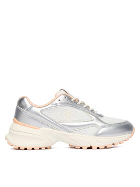 Calvin Klein Sneakersy Calvin Klein Hike Runner Lace Up Mesh Mix Met YW0YW02063 Barevná