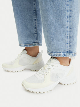 Calvin Klein Sneakers Calvin Klein Hike Runner Lace Up Su Mesh Wmn HW0HW03440 Alb