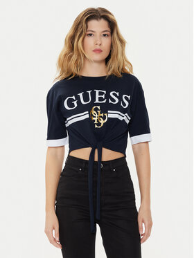 Guess Guess Футболка V4GI00 I3Z14 Cиній Boxy Fit