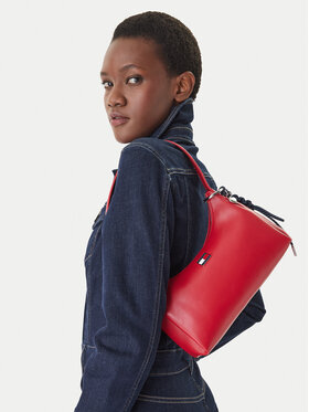 Tommy Jeans Ročna torba Tommy Jeans Tjw City Charm Shoulder Bag AW0AW18458 Rdeča
