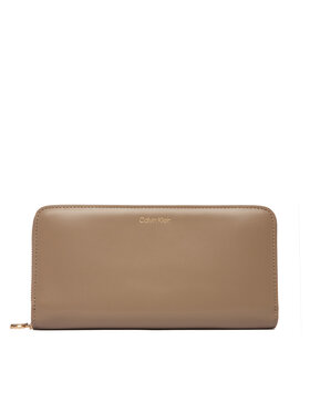 Calvin Klein Portofel Calvin Klein Ck Large Zip Around LV04F1093G Bej