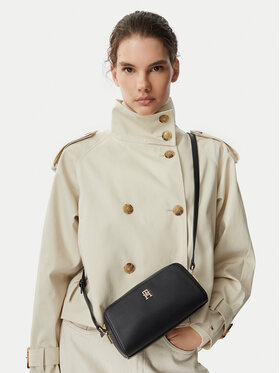 Tommy Hilfiger Handtasche Tommy Hilfiger Th Grace Camera Bag AW0AW18863 Schwarz