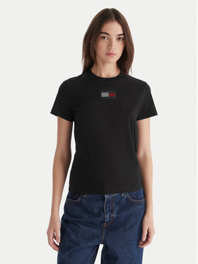Tommy Jeans Tommy Jeans Camiseta Party Flag DW0DW21965 Negro Regular Fit