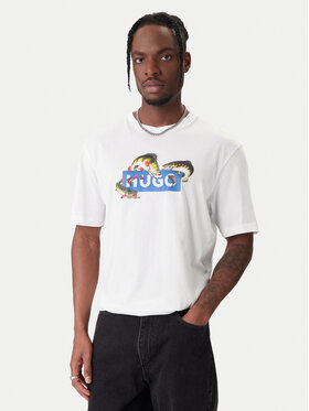 HUGO HUGO Camiseta Nalotrix 50554349 Blanco Regular Fit