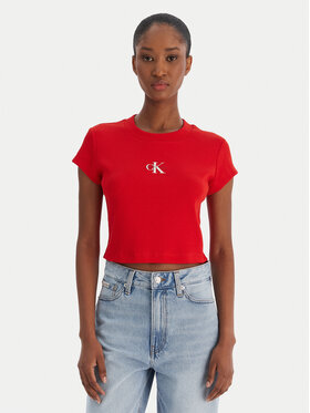 Calvin Klein Jeans Calvin Klein Jeans Camiseta LV047AB802 Rojo Slim Fit