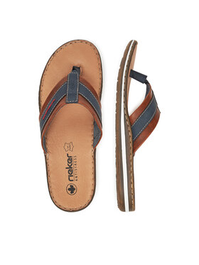 Rieker Čības uz pirksta Rieker 21072-14 Tumši zils