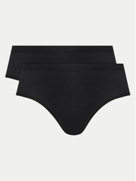 Triumph Triumph Komplet klasičnih hlačk z visokim pasom﻿ Sense Of Cotton 10225046 Črna