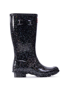 Hunter Holínky Hunter Org Kids Giant Glitter Boots JFT6075RGT Černá