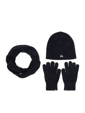 Quiksilver Комплект шапка, шал тип комин и ръкавици Quiksilver CWBEO-QS-SM346-002-AW26 Тъмносин