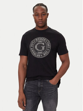 Guess Guess Футболка M5BI15 K8FQ4 Чорний Regular Fit