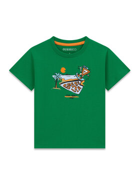 Guess Guess Camiseta N6GI12 K8HM4 Verde Regular Fit