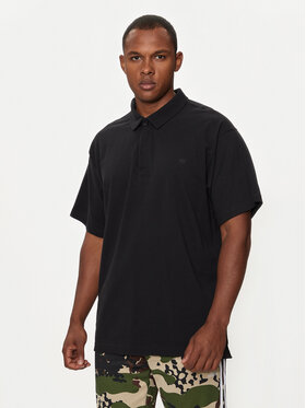 adidas adidas Polo marškinėliai Premium Essentials HR8677 Juoda Loose Fit