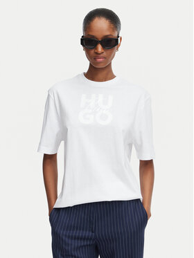 HUGO HUGO Camiseta Dashire_5 50566678 Blanco Relaxed Fit