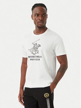 Beverly Hills Polo Club Beverly Hills Polo Club Camiseta M1619-HR Blanco Regular Fit