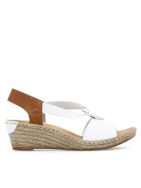 Rieker Sandály Rieker 624H6-81 Bílá