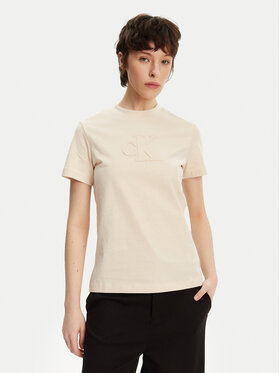 Calvin Klein Jeans Calvin Klein Jeans Majica J20J225256 Bež Regular Fit