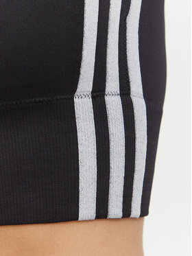adidas adidas Reggiseno sportivo Essentials 3 Stripes Seamless Bralette KZ4109 Nero