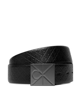 Calvin Klein Curea pentru Bărbați Calvin Klein Emblem Plaque W/ Aop 35Mm Adj/Re LV04D7083G Negru