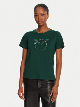 PINKO PINKO Camiseta Quentin 100535 A2RN Verde Regular Fit