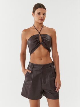 Gestuz Gestuz Топ 10908178 Коричневий Slim Fit