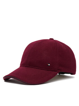 Tommy Hilfiger Kapa s šiltom Tommy Hilfiger Dc Wool 6 Panel AM0AM14851 Bordo rdeča