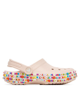 Crocs Natikači Crocs Classic Beaded Band 211614 Bež