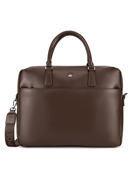 Beverly Hills Polo Club Torba na laptopa Beverly Hills Polo Club CWBEO-BHPC-L-016-07. Brązowy ciemny