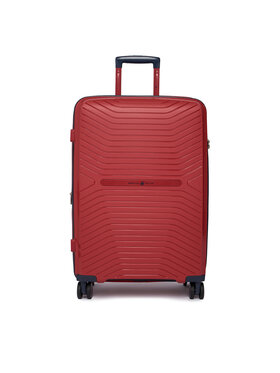 Beverly Hills Polo Club Střední kufr Beverly Hills Polo Club BHPC-WAL-006-M Červená